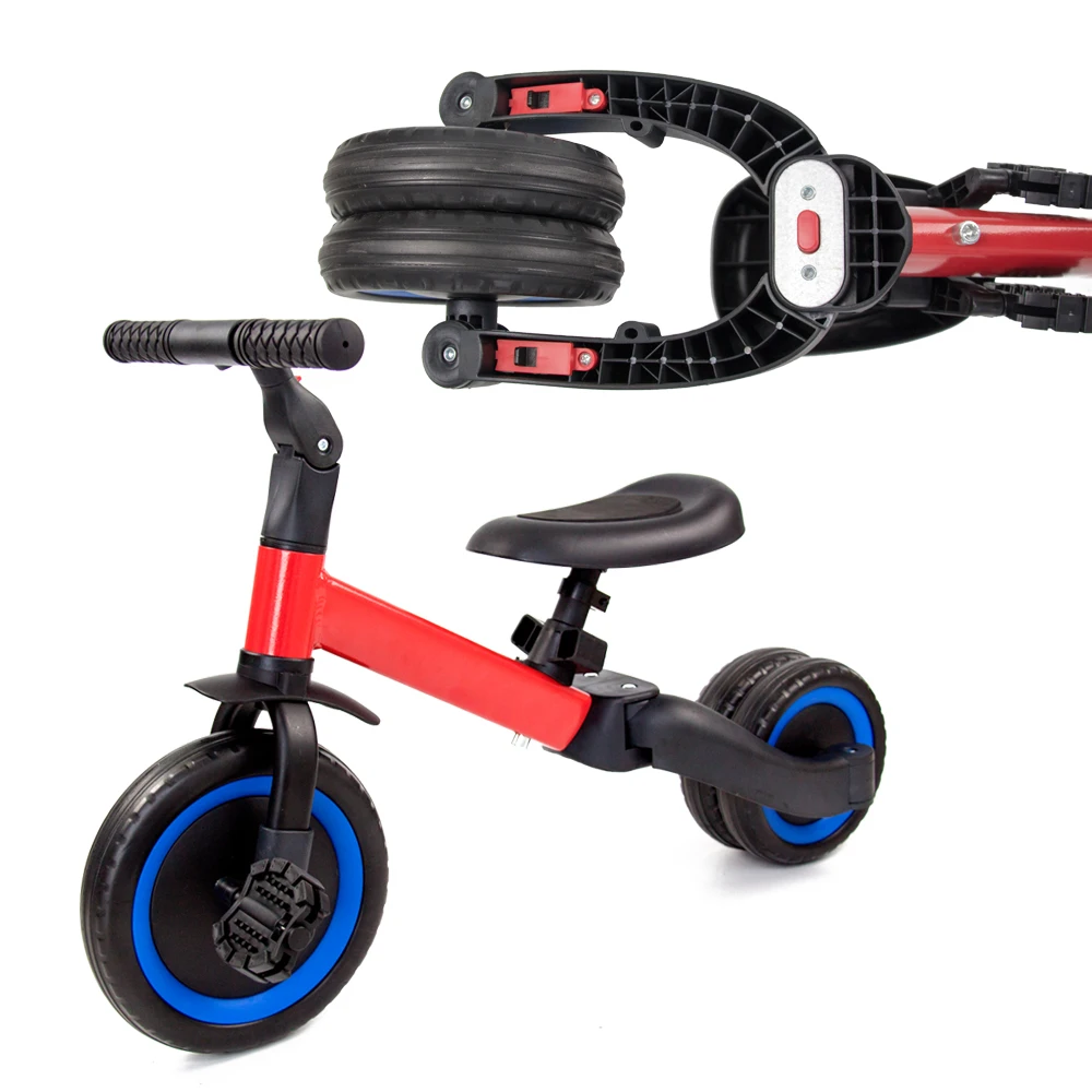 Factory  3 Wheel 3 in 1 Child Tricycle Trike Kids Balance Bike to Pedal Folding Children Bicycles