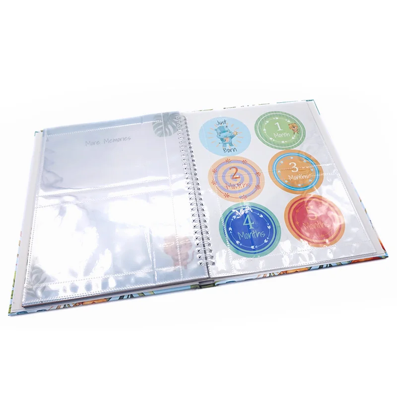 Wholesale High Quality Custom Design Daybook Journal First Year Baby Memory Keepsake Record Hardcover Book Printing With Box factory