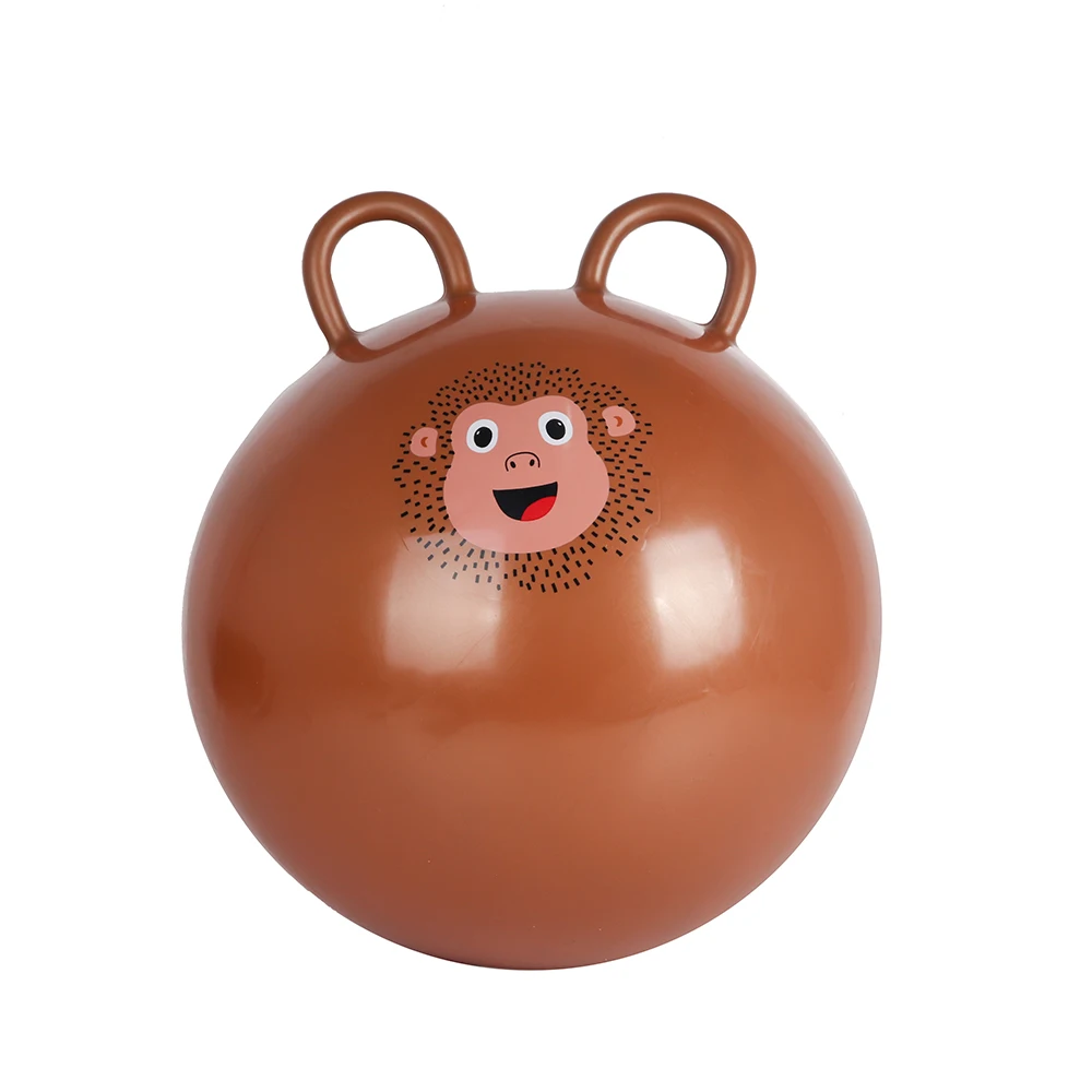 Inflatable Jump Ball 20-Inch Double round Handle PVC Inflatable Skip Ball for Kids Hopper Bouncing Balls Toy