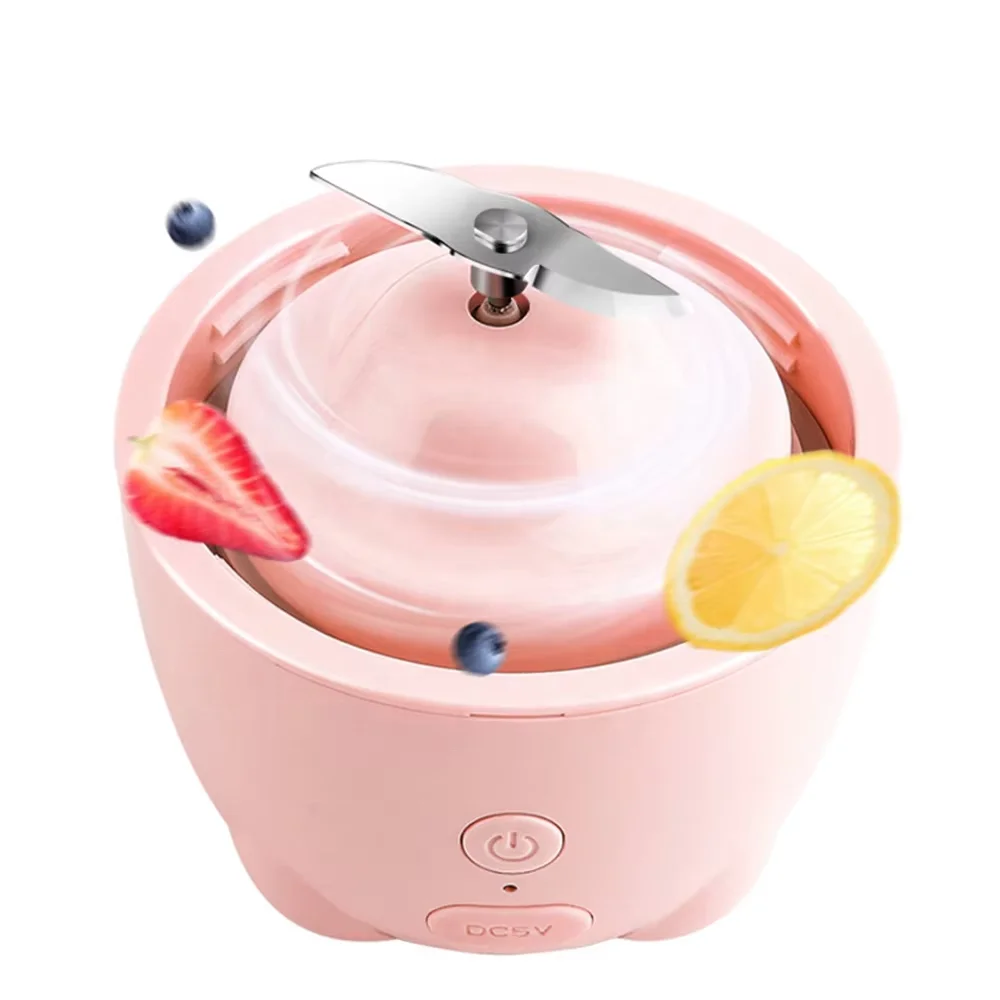 New Home Portable Juicer Rabbit Shape Juice Cup Student Portable Juicer with Safety Switch Mobile Blender 6