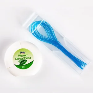 Daily Care Best Selling Dental Device Floss Threader High Toughness Hospital Specific Nylon Threader for Floss 50pcs