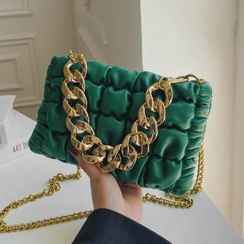 2021 Wholesale new trendy women hand bags chain designer PU leather shoulder bag handbags for women luxury