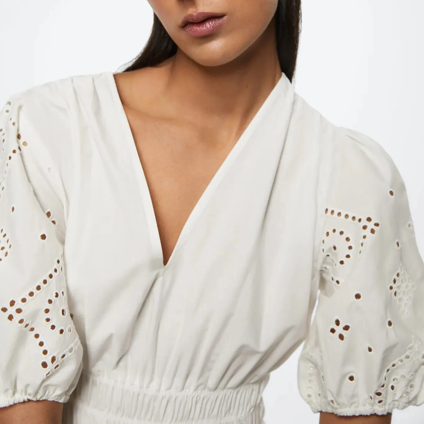 Embroidered Cotton Dress Women Dresses Casual Summer Ladies Dinner Robe Embroidered Cotton Dress Women Dresses Casual Summer Ladies Dinner Robe