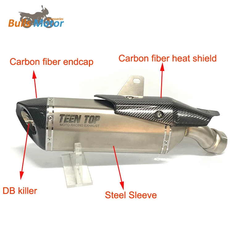 Kawasaki ZX4RR Slip-on Exhaust - Carbon Fiber & 304 Stainless Steel