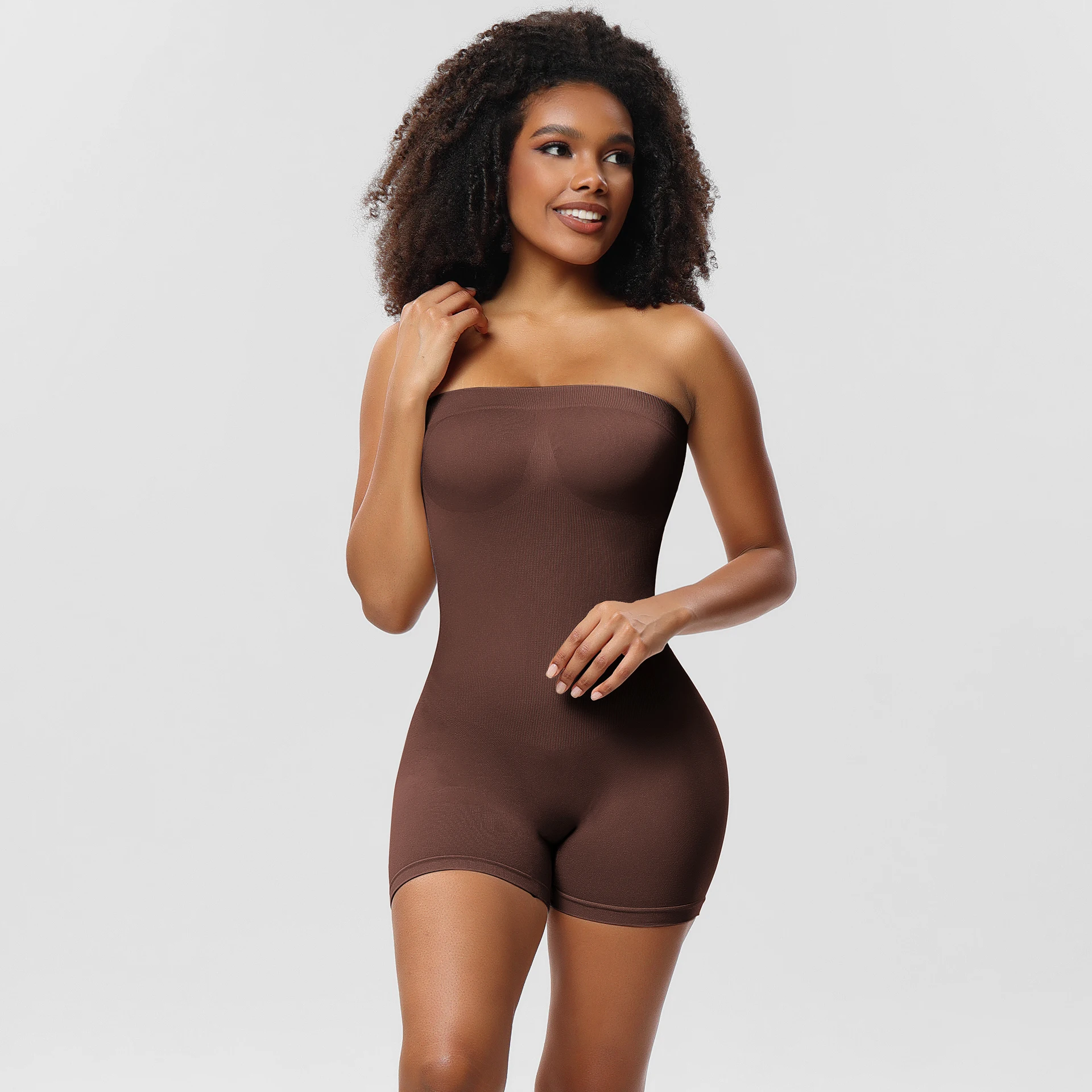 Full Size Adjustable Strap Zip-Up Shaping Bodysuit
