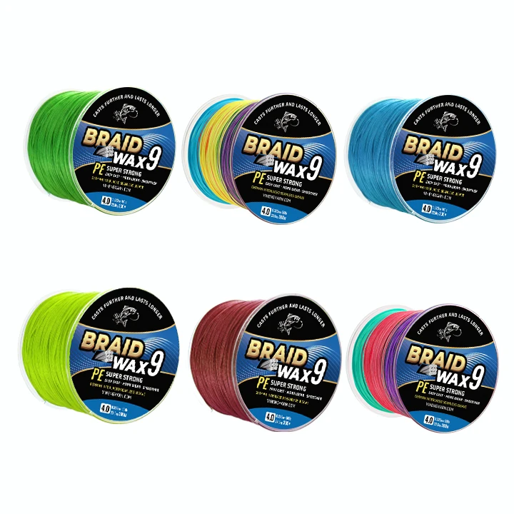6# braided fishing line - 8 Strands 6-300LB PE Braid 2nd generation MultiTuf fibers Seaguar Threadlock Braided Fishing Line
