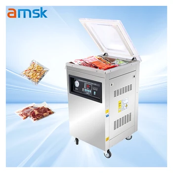 400 Automatic Industry Food Sausage Meat Seafood Liquid Vacuum Sealing Machine Vacuum Packaging Machine