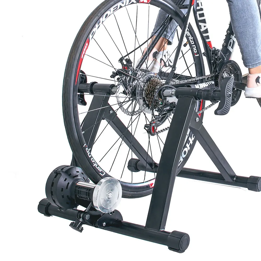Durable Steel Motor Roller Magnetic Bicycle Stationary Stand Indoor  Exercise Bike Trainer Accessory