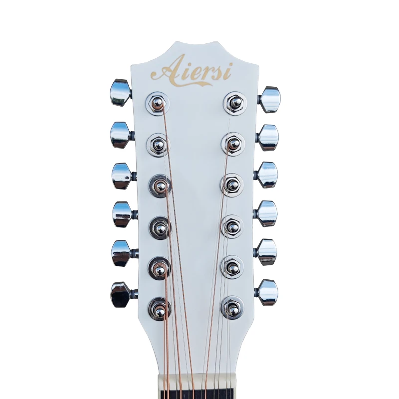 Thanh Thuỷ ^^ Aiersi 12 String Acoustic Guitar - Electric & Glossy White