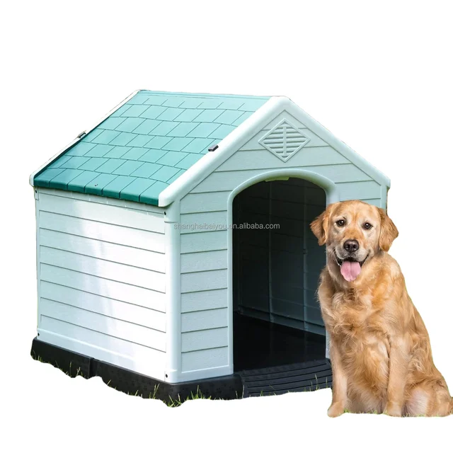 41INCH Water Resistant and Easy Assembly Sturdy Dog Kennel with Air Vents and Elevated Floor