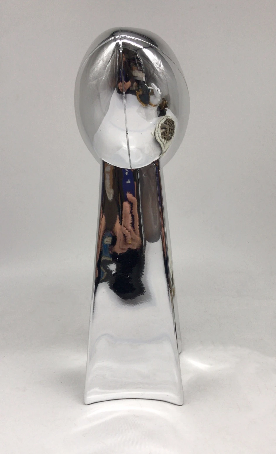 American Football Trophy Resin Electroplating Chrome Lombardi Trophy Replica