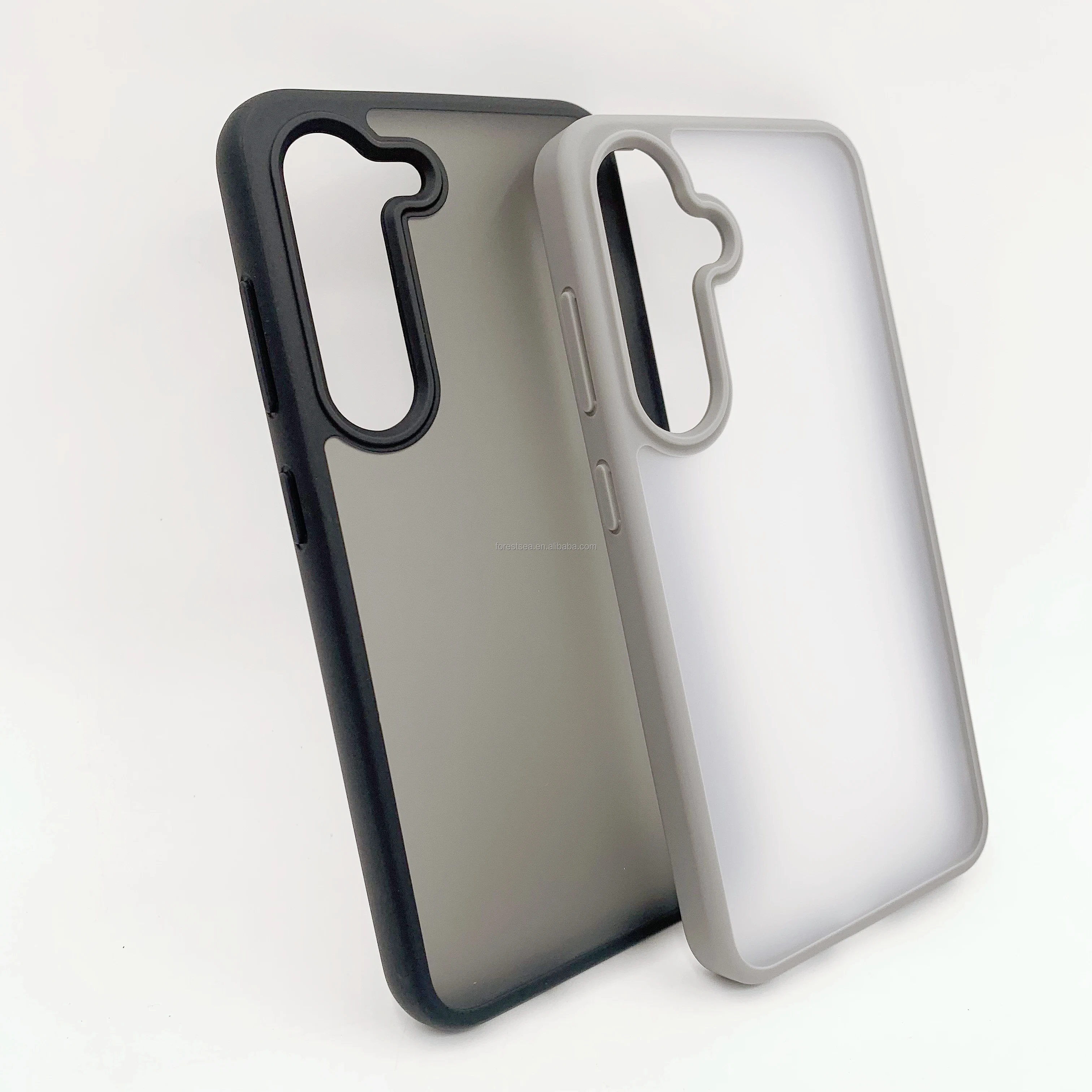 Fashion Frosted Oilspray Mobile Phone Case For Samsung S22 Antiscratch Matte Tpu Pc Phone