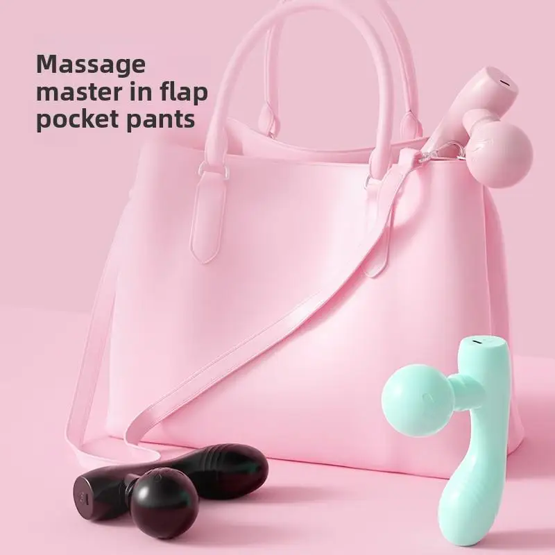 Mini Massage Gun Portable Deep Tissue Muscle Massager Double Head Percussion Gun Fast Charging OEM Wholesale