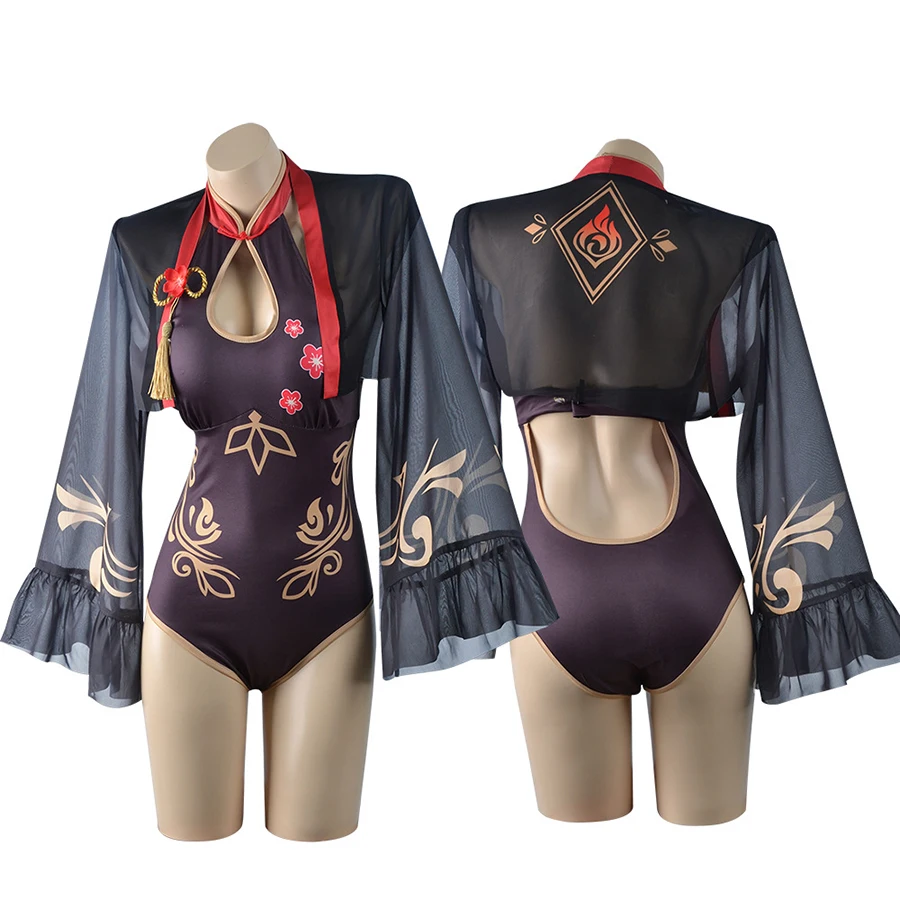 Genshin Impact Cosplay Swimsuit Hina Lisa Hu tao Swimming Suit Game Anime  Cosplay Women Sexy Bikini Bathing Suit Underwear| Alibaba.com