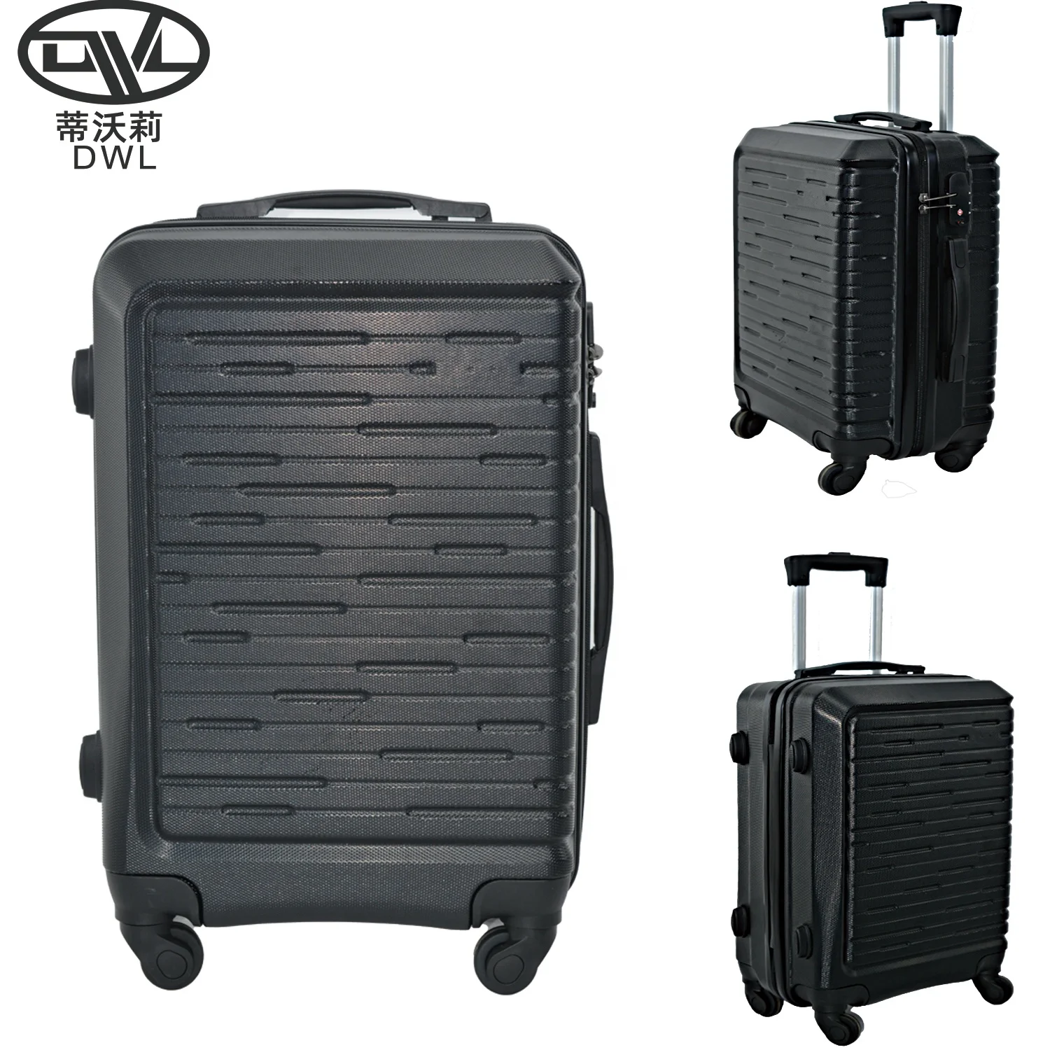 Wholesale Large ABS PC Check-In Luggage Set 3PCS Modern Spinner Suitcases with Smooth Rolling Wheels Vibrant Colors Available