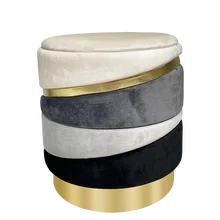 Round Ottoman Stool Various Color Comfortable Furniture