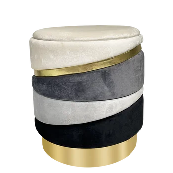 Round Ottoman Stool Various Color Comfortable Furniture