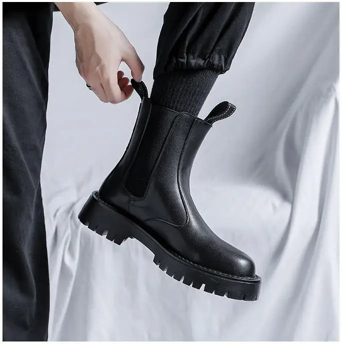 mens platform ankle boots