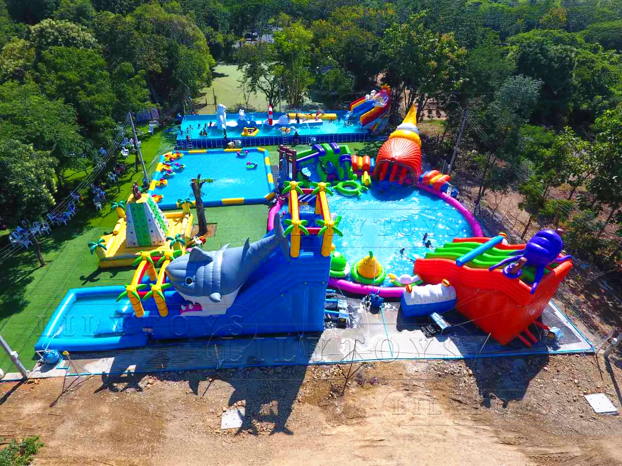 Ali-Parque Acuático inflable, precio de fábrica, Parque Acuático