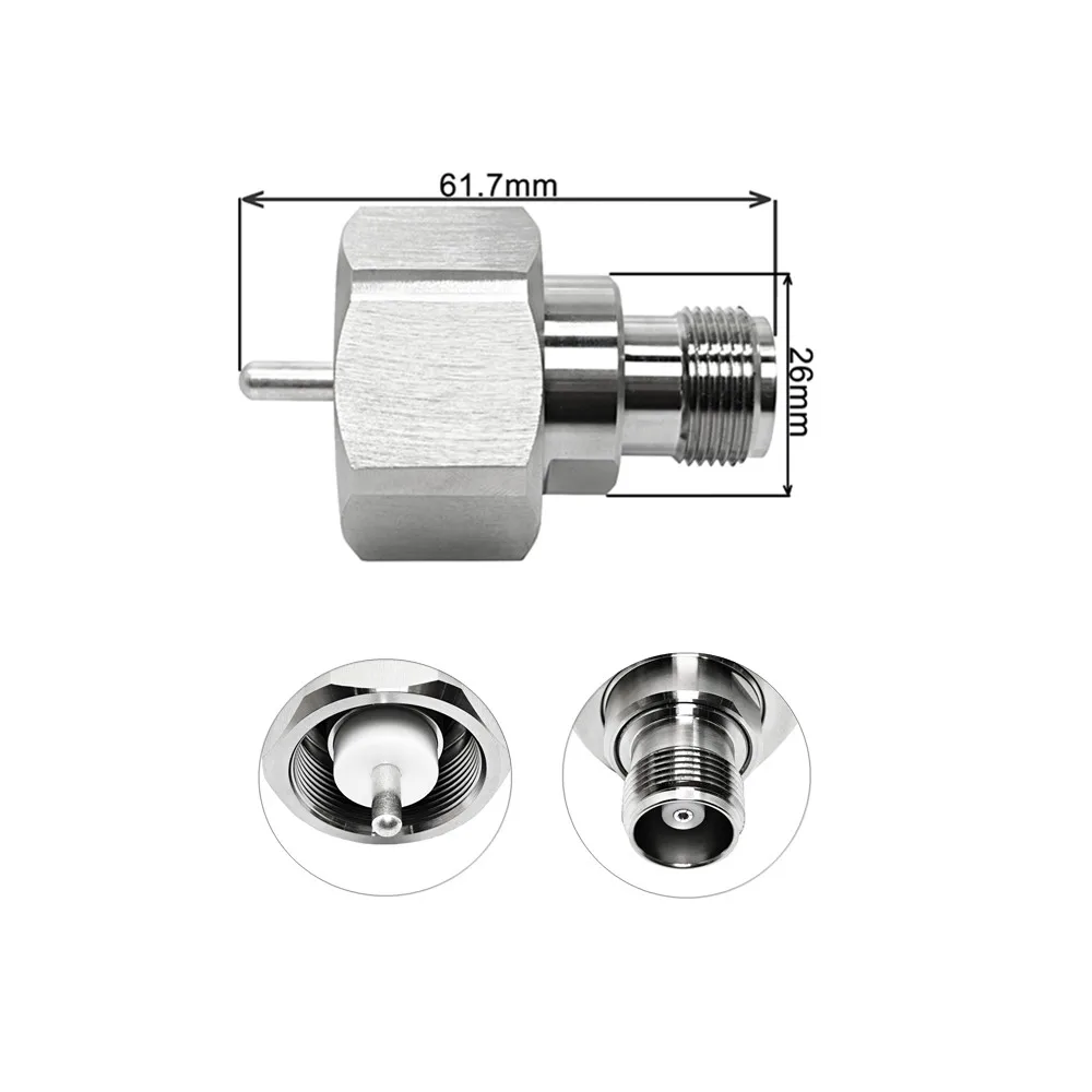 RF Connector High Voltage Coaxial Cable Connector HN Female to LC Male Plug Straight Copper Adapter Converter