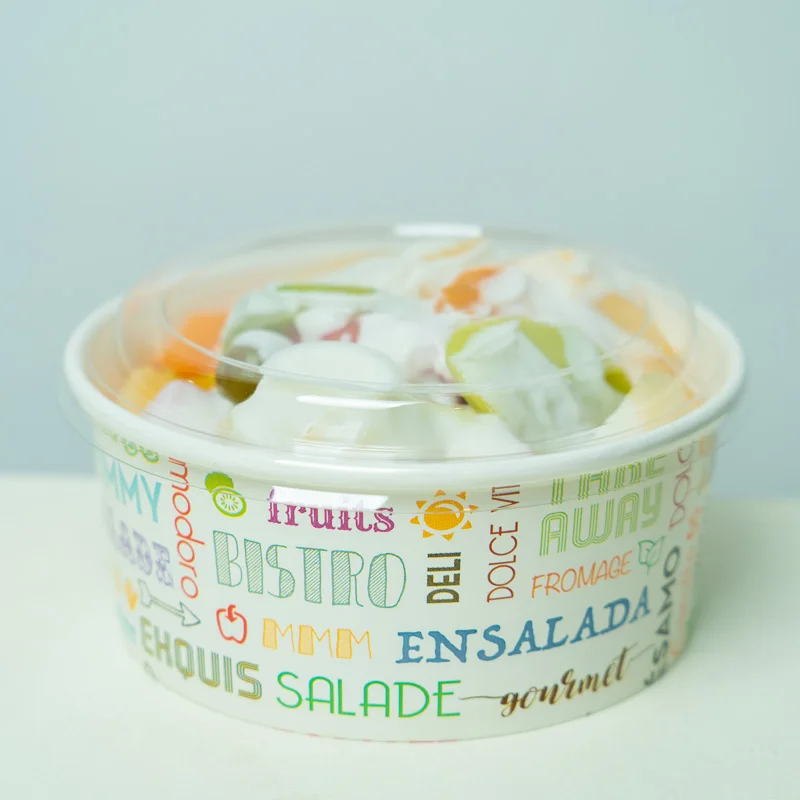 Одноразовая бумажная Салатница 25 унций с пла/ПЭ покрытием 750 мл