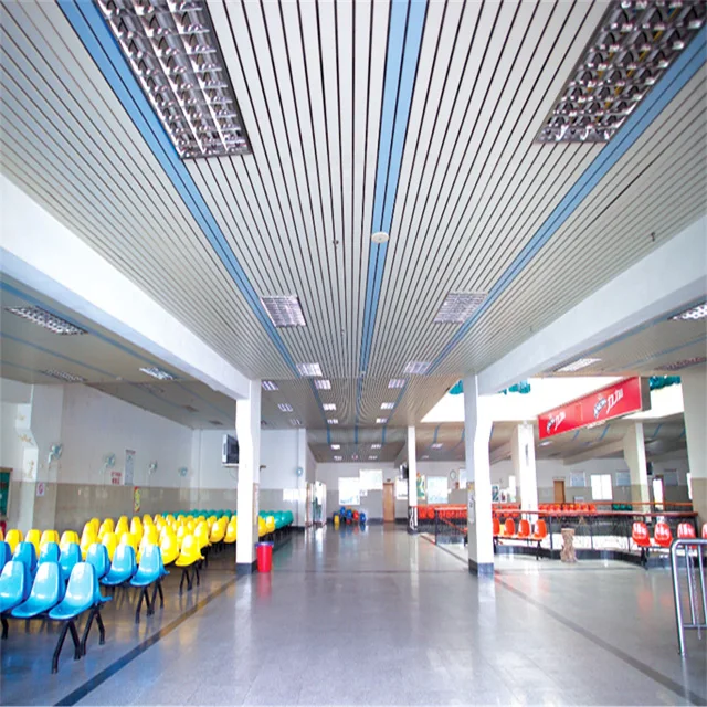 Modern Artistic Metal Linear Ceiling Waterproof Integrated Aluminum Perforated Decorative Suspended Ceiling for Mall Hotel