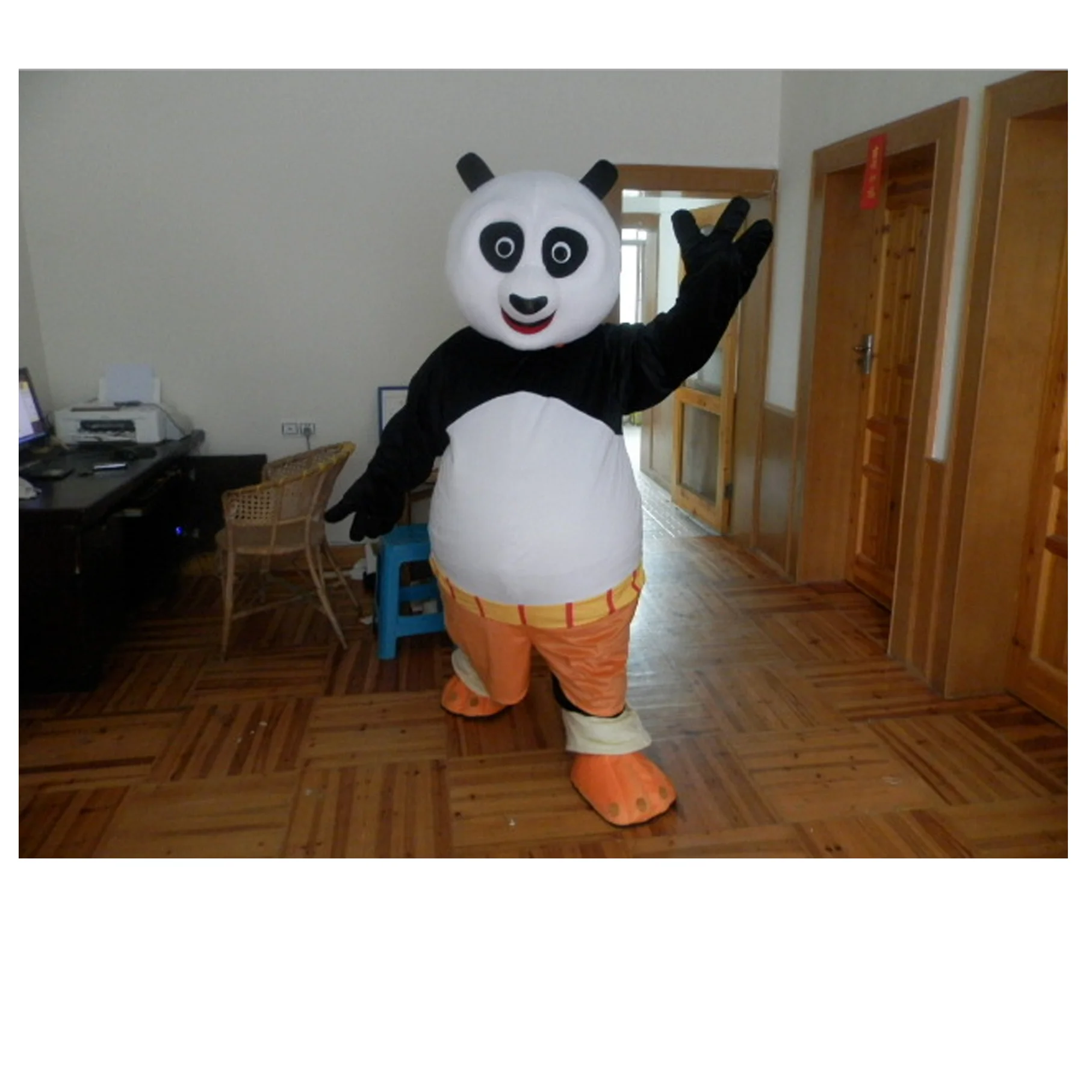 Urso Panda Mascote Traje Adulto Personagem Mascote Personagem Dos