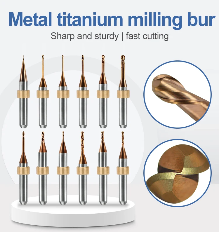 Dental Laboratory Cadcam Disks Mental Titanium Denture Crn Wet 5axis
