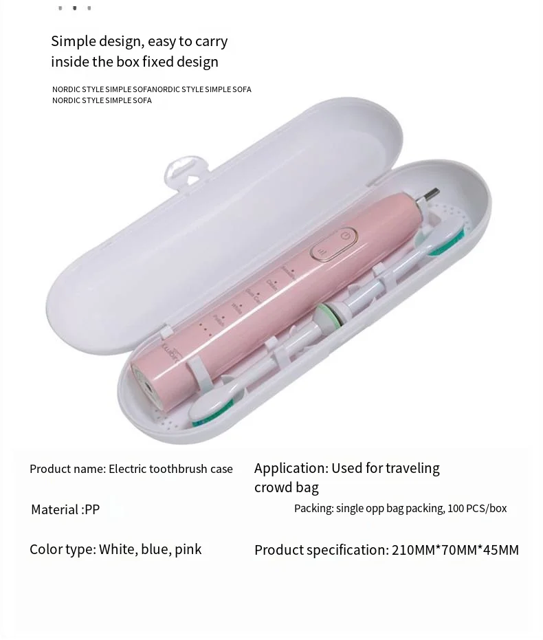 2023 New dental travel electric toothbrush case General portable plastic pp domestic general toothbrush storage case supplier