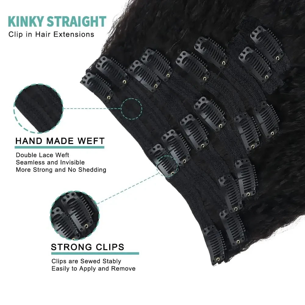 Kinky Straight Tape In Echthaar-Extensions, Hautschuss, selbstklebend, unsichtbar, brasilianisches Echthaar, natürlich, 16–26_voghion.com
