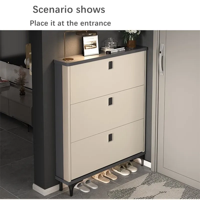 Modern Italian Style Living Room Furniture Wooden Shoe Rack Storage ...