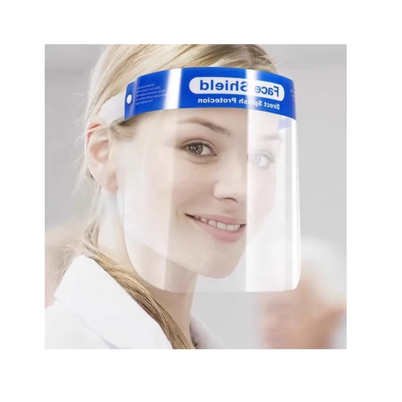 Scutum Faciale Plasticum Anti-Nebulosum et Anti-Scratch Cum Visore, Mascae Medicae pro Protectione et Separatione Faciei, Scutum Protectivum Faciale
