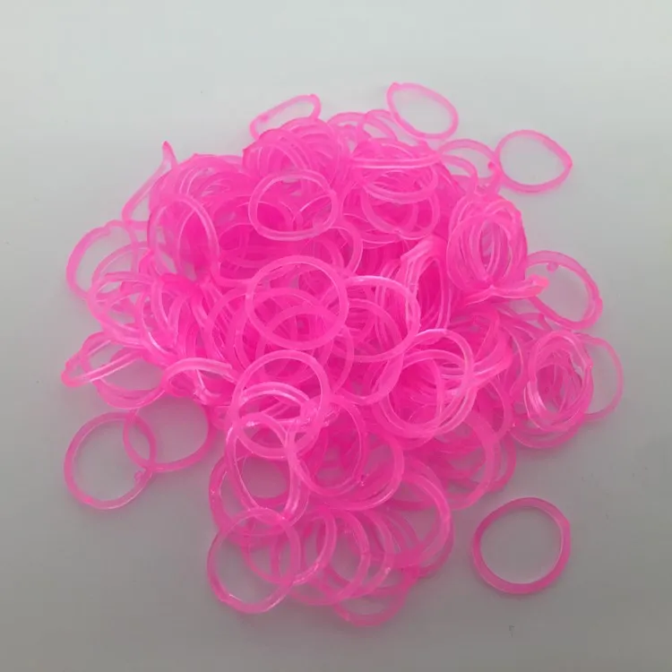 Hot Selling Kids Diy Rubber Loom Bands Non Toxic Glow in Dark Loom band