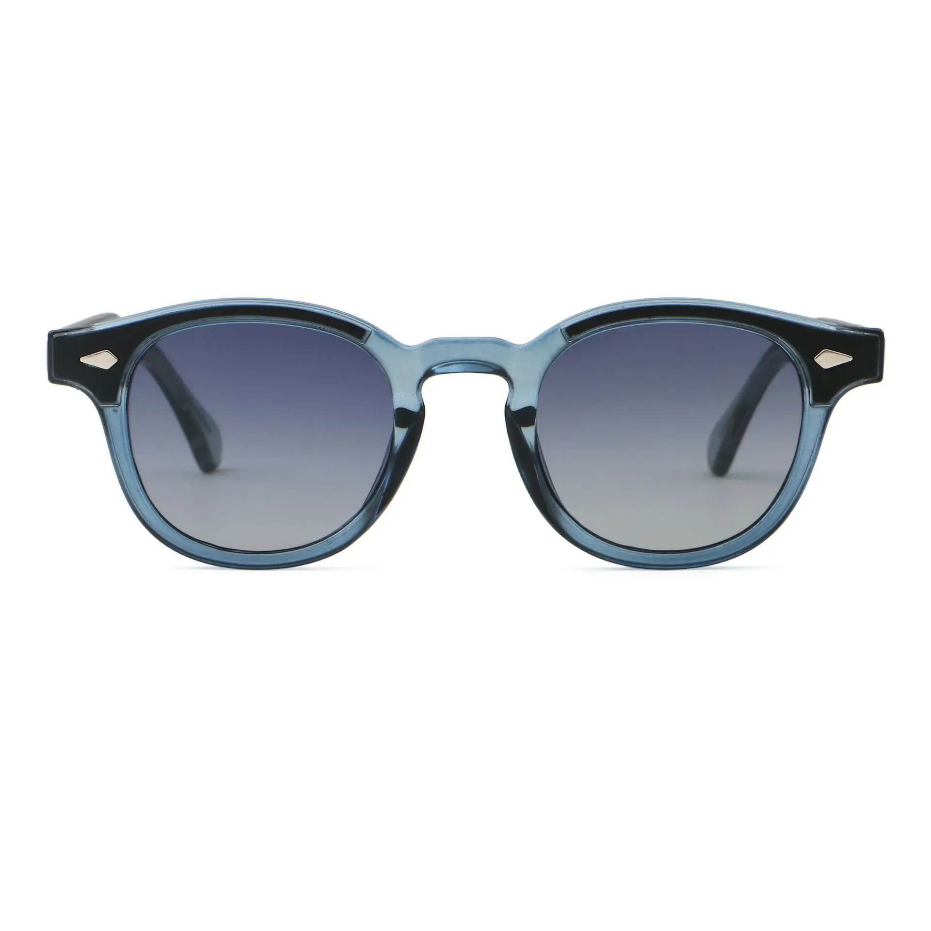 Polarized Round Sunglasses with TNT Plastic Frame and Stainless Steel Temples Amazon.com: DTIUGUTAE Round Polarized Sunglasses for Women  main image 2