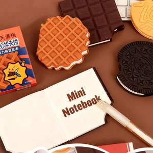 New Arrival Hot Selling Chocolate Flavored Bean Mini Notepad Small Pocket Notebook 70 Sheets Cute Journal