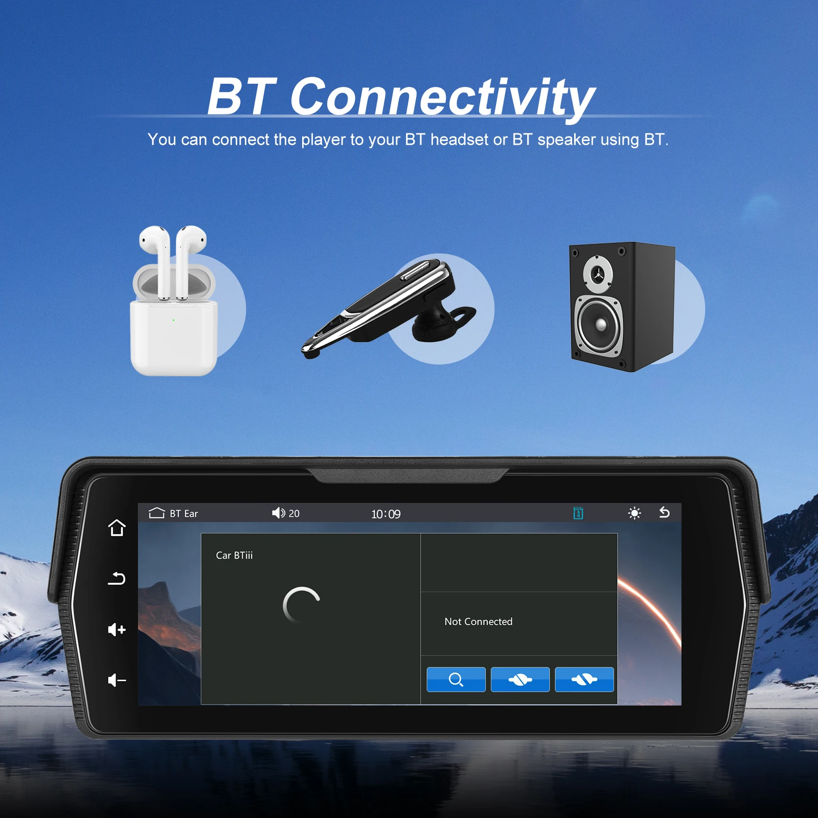 android auto dual bt ip67 waterproof dvr customization a3956-4
