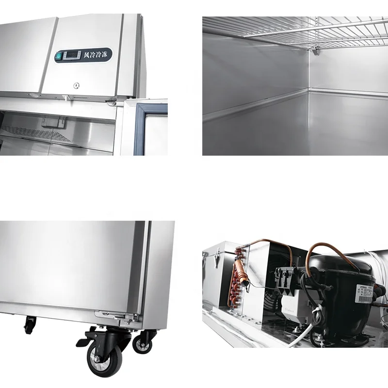 Custom Logo One-Stop Service Deep Blast Freezer Tray Half Stainless Steel Commercial Refrigerator Single-Temperature