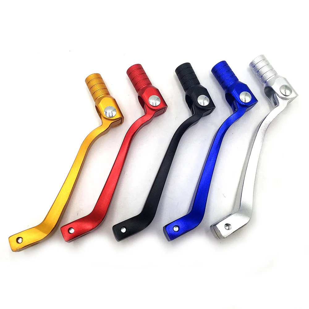 Universal Motorcycle Gear Shift Lever - 150x65mm CNC Aluminum Alloy Folding Shifter, Blue/Red, Easy Direct Replacement - View #11