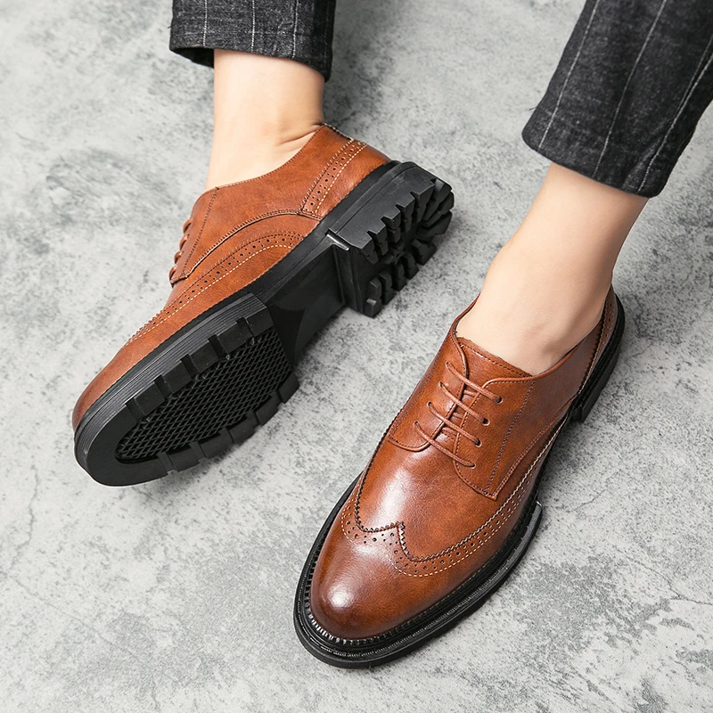 2021 Fashion Trend: Walking Dress Shoes for Men Comfortable Leather