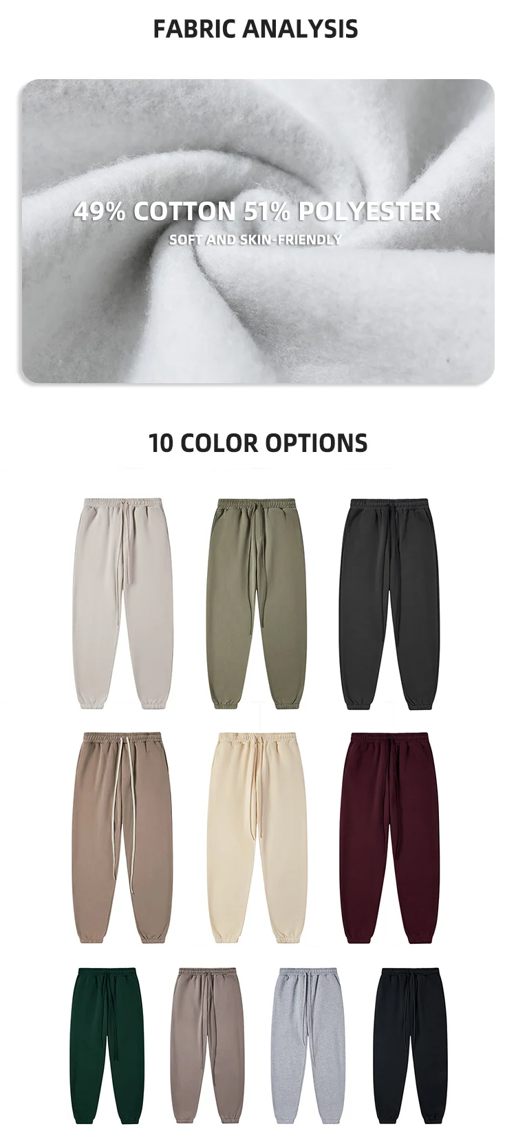 Custom Sweatpants High Quality Sweat Pants For Cold Weather Winter Men