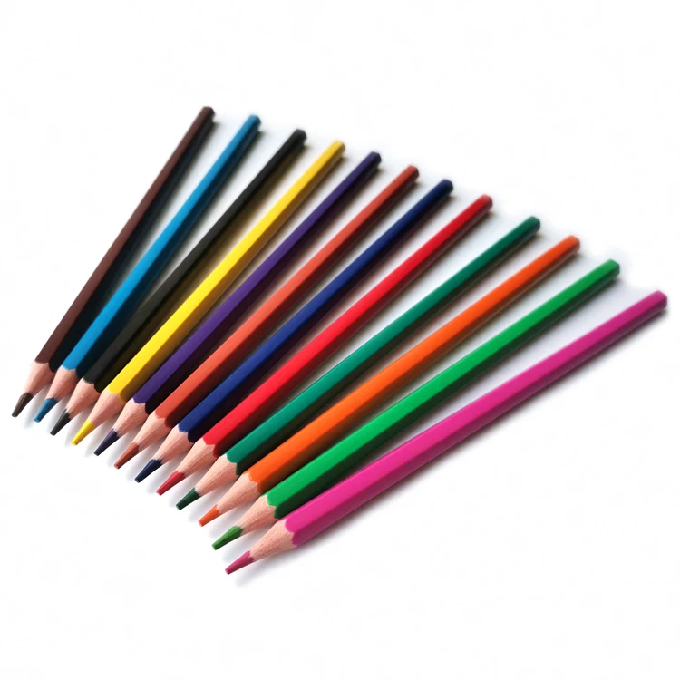 Hermidex 12pcs Jumbo Coloured Pencils for Kids