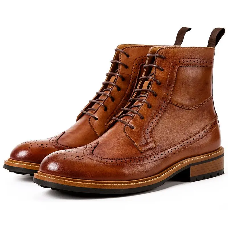 Luxury Leather Mens Martin boots