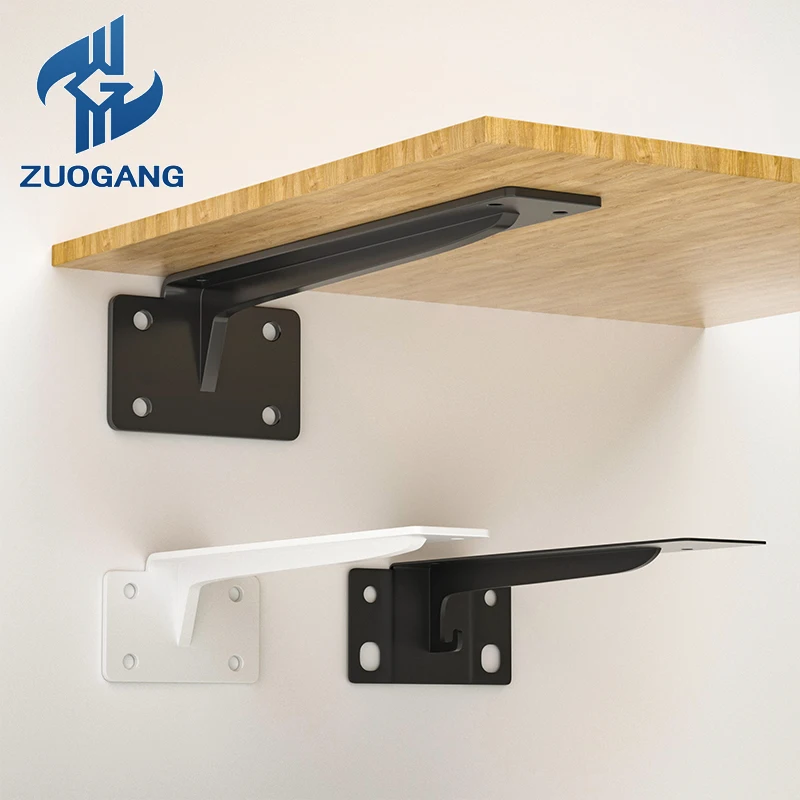 Zuogang 2 шт. 6 дюймов до 24 оптовая продажа квадратный Нижний купол скрытый L кронштейн черный плавающий тяжелый