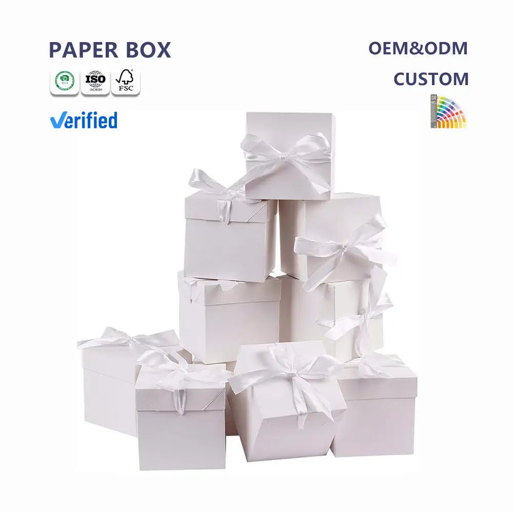 Sturdy Recyclable Paper Gift Box With CustomColor Selectable for Gift Packaging Display Box