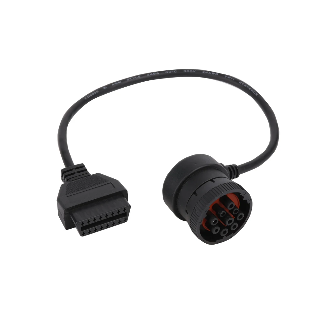 16Pin Female to J1939 9P Male OBD OBD2 J1939 Cable Eld Cable