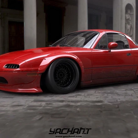 Fiber Glass 1989-1997 Mazda Miata MX5 NA PD Style Body Kit Front Lip Fender Rear Wing For Miata MX5