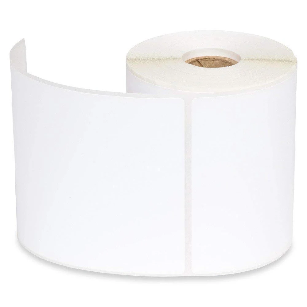 Thermal Labels 4x6 Inch Self-Adhesive Die Cut Blank Shipping Label Sticker Roll Waterproof Thermal Packaging for Supermarket