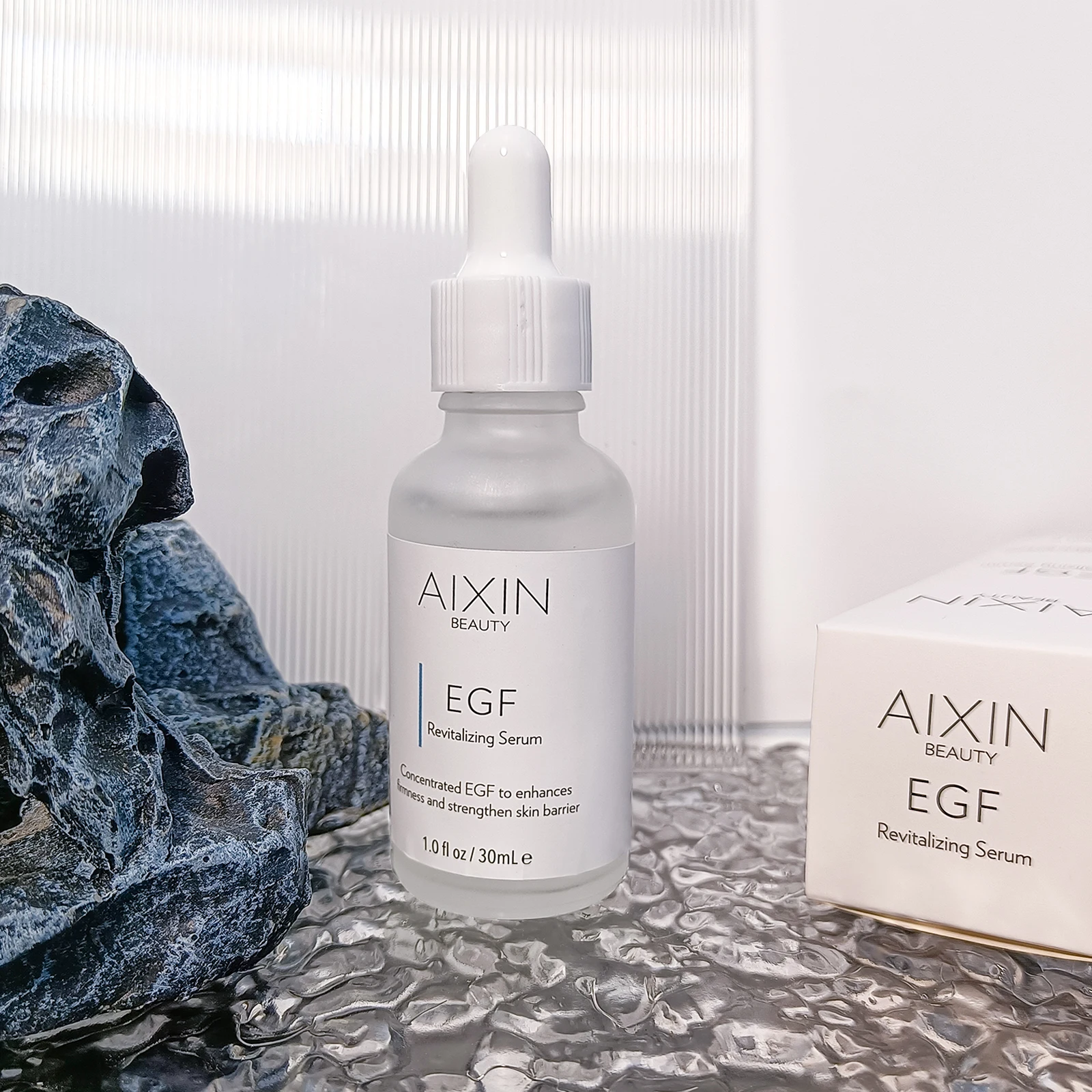 AiXin Beauty 30ml Organic Private Label EGF Face Repair Serum Facial Revitalizing Essence Advanced Night Repair Serum