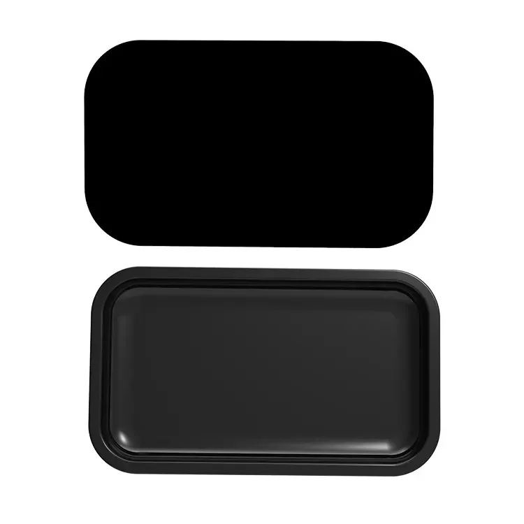 Custom Rolling Tray with Magnetic Lid Herb Serving Trays Cigarette Smoking  Rolling Tray with Lid