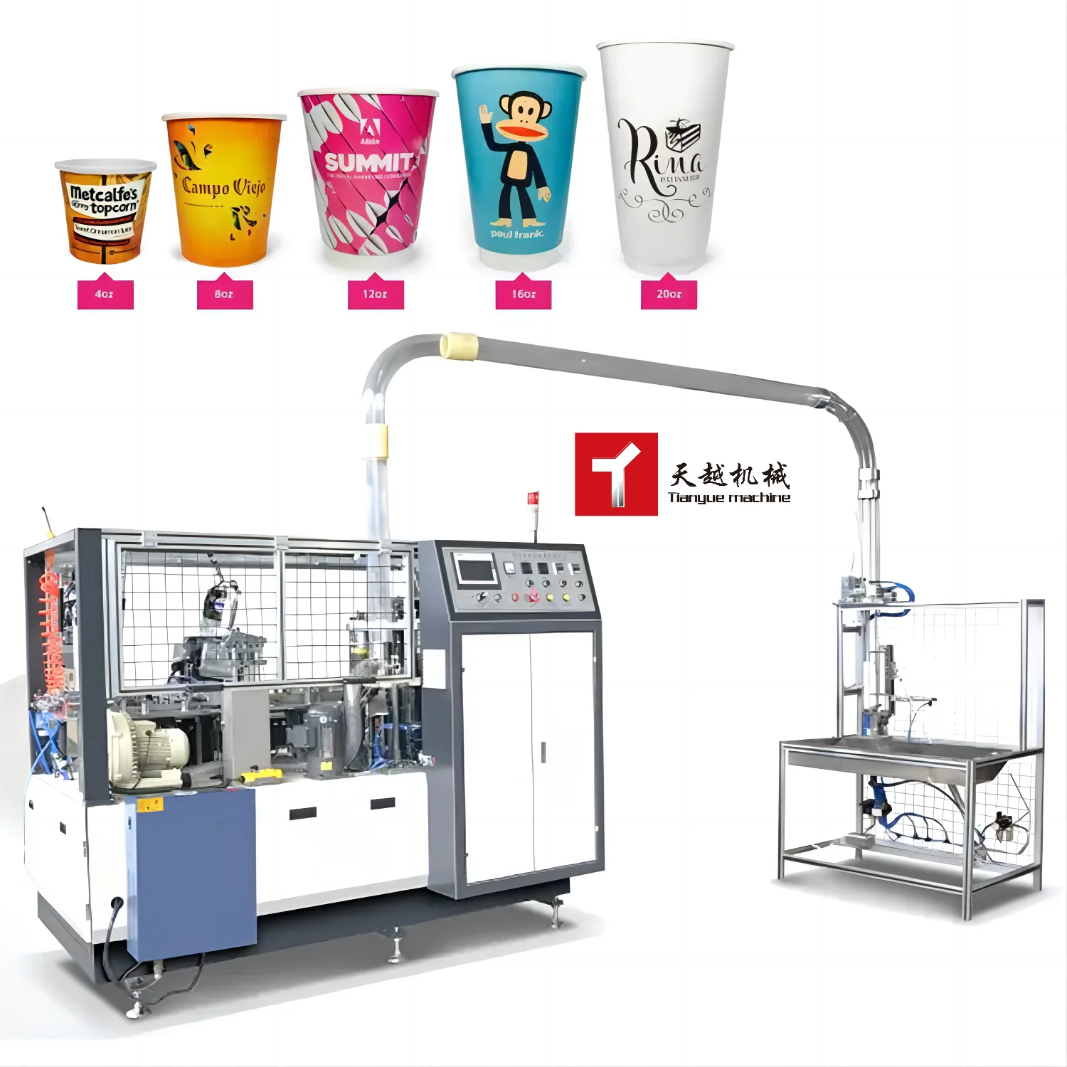 Multi Size Ultrasonic Sealing Paper Cup Making Machine Low Cost High Speed Fully Automatic Low Price of Paper Cups Machine